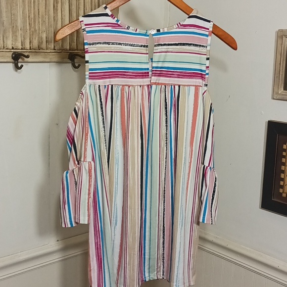 Robert Louis cold shoulder striped blouse - Picture 6 of 6